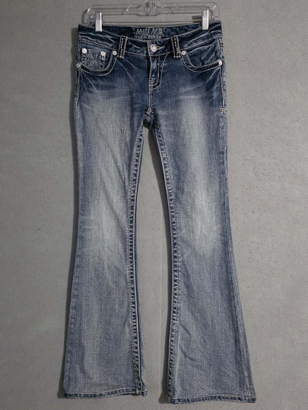Miss Me Womens The M Series Flare Denim Jeans X1018F2 Size 27x30.5